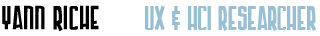Yann Riche, user experience and hci research